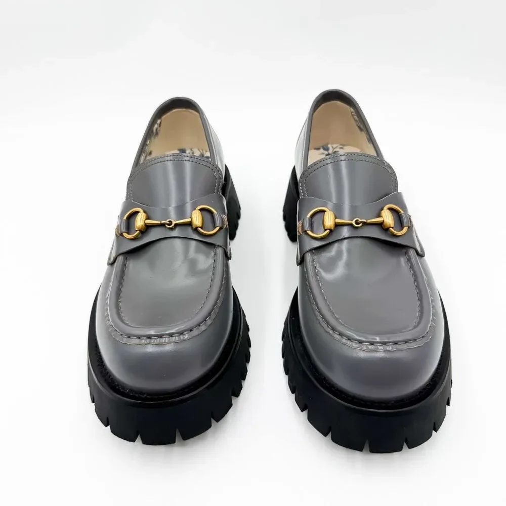 Gucci 1955 Horsebit Lug Sole Leather Loafers US Men’s 8.5